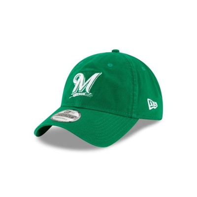 Milwaukee Brewers Gorra | New Era MLB Core Classic 9twenty Adjustable Cap Mexico - Verdes